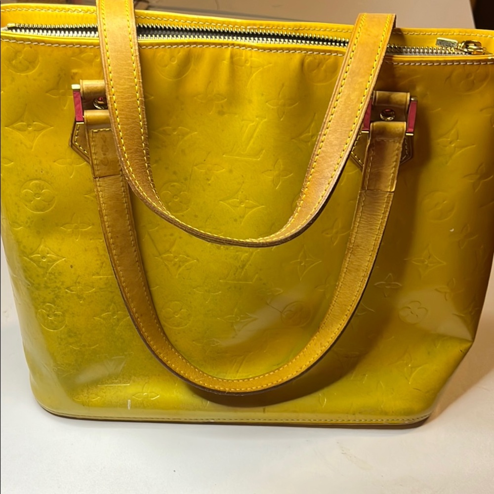 Louis Vuitton Yellow Leather Authentic